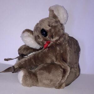 Vintage Hug-a-Pet Brown Koala‎ Bear Backpack 18”